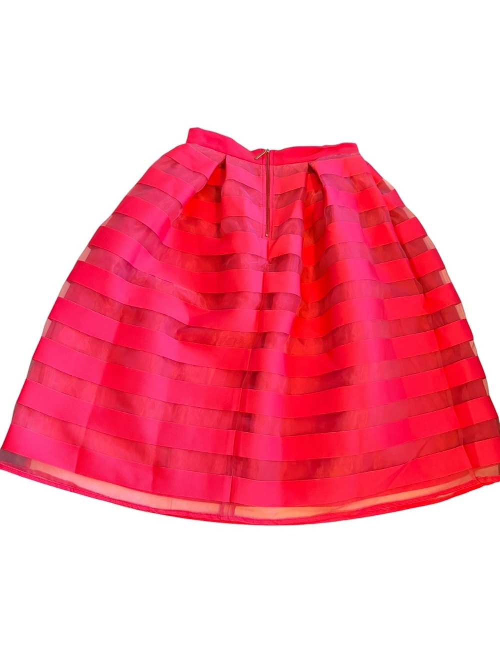 Closet London Fuchsia Striped A-Line Skirt - Picture 2 of 8